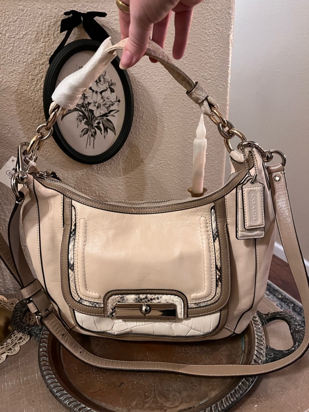 AUTH NWT Coach Kristin hobo bag